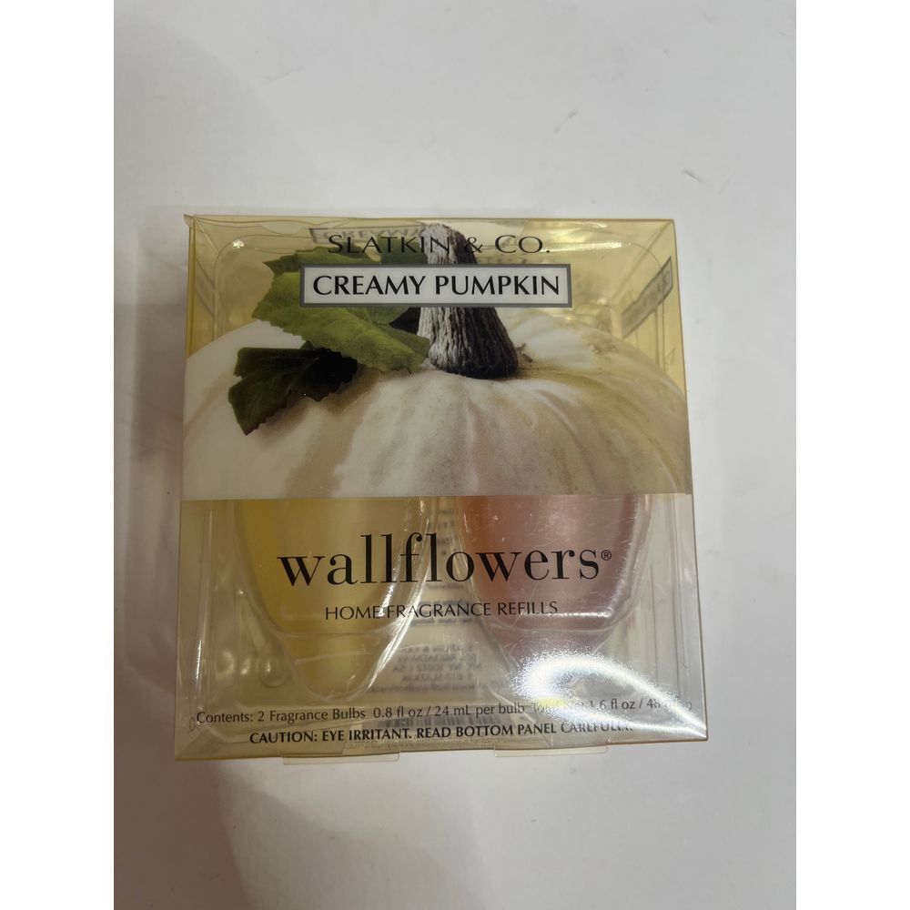 Slatkin & Co. Creamy Pumpkin Wallflowers Home Fragrance‎ Refills  2-Pack